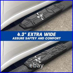 4.3 Inches Running Boards Compatible with 2019-2026 Chevy Silverado/Sierra 1500
