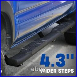 4.3 Inches Running Boards Compatible with 2019-2026 Chevy Silverado/Sierra 1500