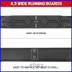 4.3 Running Board FOR 15-24 Colorado/Canyon Crew Cab Curved Bar Truck Step BLK