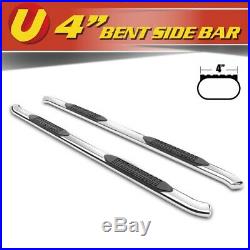 4 Bent Oval Nerf Bars Running Boards For 2015-2020 GMC Canyon Extended Cab