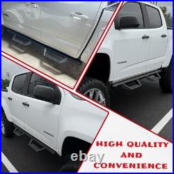 4 Drop BLK Running Boards Fit 2015-2026 Colorado/Canyon Crew Cab Nerf Bar BCKA