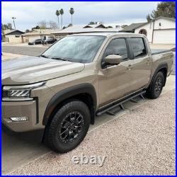 4 Drop BLK Running Boards Fit 2015-2026 Colorado/Canyon Crew Cab Nerf Bar BCKA