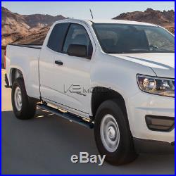 4 Extended Cab 2015-2018 Colorado Canyon Running Boards Side Step Bars Black SS