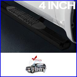 4 Oval Black Side Step Nerf Bars Running Boards 00-14 Chevy Tahoe/02+ Escalade