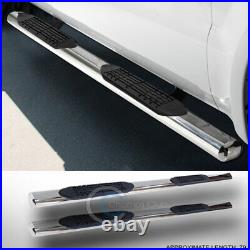 4 Oval Chrome Side Step Nerf Bars Rail Running Board 04-12 Colorado/Canyon Crew