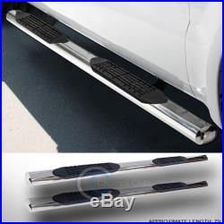 4 Oval Chrome Side Step Nerf Bars Rail Running Board 04-12 Colorado/canyon Crew