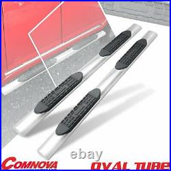 4 Running Boards Pickup Nerf Bar For 07-18 Chevy Silverado/Sierra Crew Cab Oval