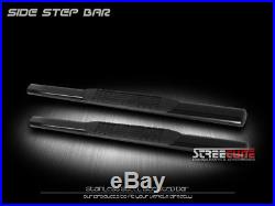 4 Tube Blk Side Step Nerf Bar Rail Running Board 99-18 Silverado/Sierra Reg Cab
