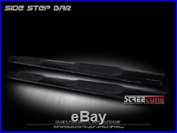 4 Tube Blk Side Step Nerf Bars Rail Running Boards 01-17/18 Silverado Crew Cab