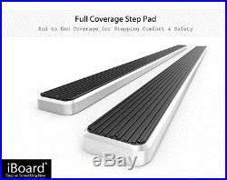 4 iBoard Running Boards Nerf Bars 99-13 Chevy Silverado/GMC Sierra Double Cab