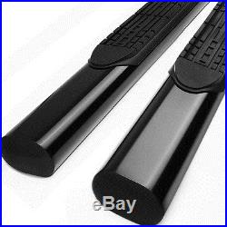4Black Oval Side Step Nerf Bar/Running Board for 88-00 Chevy/GMC C/K Ext Cab