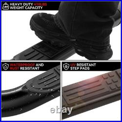 4OD Black Side Step Nerf Bars for 99-09 Silverado Sierra Extended/Crew Cab