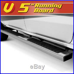 5 Aluminum Nerf Bar Side Steps Boards For 2015-2020 Chevy Colorado Crew Cab