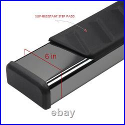 5 Black SS Running Board Side Step Bar for 07-19 Silverado/Sierra Extended Cab
