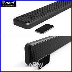 5 Black iBoard Running Boards Nerf Bars Fit 92-99 Chevy Suburban