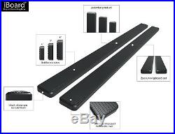 5 Black iBoard Running Boards Nerf Bars Fit 99-16 Silverado/Sierra Regular Cab