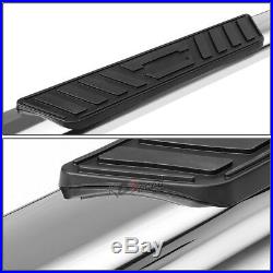5 Chrome Running Board Curved Side Step Bar for 07-19 Silverado/Sierra Crew Cab
