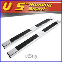 5 Chrome Running Boards Side Steps Fits 2015-2020 Chevy Colorado Crew Cab