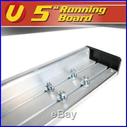 5 Chrome Running Boards Side Steps Fits 2015-2020 Chevy Colorado Crew Cab