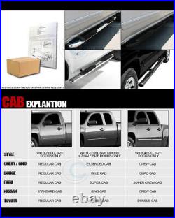 5 Matte Black Side Step Nerf Bars Running Boards 04-12 Colorado/Canyon Extended