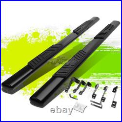 5 Oval Coated Step Bars Running Boards for Silverado Sierra Extended Cab 99-14