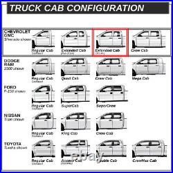 5 Oval Coated Step Nerf Bar Running Board for Silverado 1500 Extended Cab 19-21