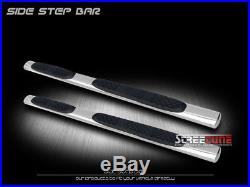 5 Oval SS Side Step Nerf Bars Rail Running Board 99-18 Silverado/Sierra Ext Cab