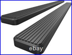 5 Running Boards Side Steps Black For 01-13 Chevy Silverado GMC Sierra Crew Cab
