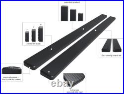 5 Running Boards Side Steps Black For 01-13 Chevy Silverado GMC Sierra Crew Cab