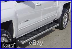 5 iBoard Running Boards Nerf Bars Fit 07-18 Chevy Silverado GMC Sierra Crew Cab
