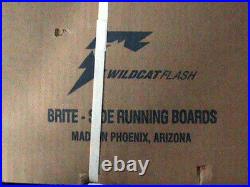 57 BRITE-SIDE Running Board Set'Wildcat Flash Chrome' FORD/CHEVY/DODGE/JEEP