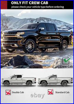 6.5 Inches Running Boards Compatible with 2019-2026 Chevy Silverado/Gmc Sierra 1
