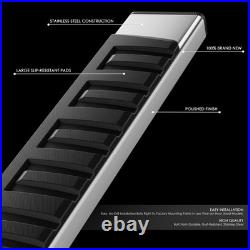 6.69 Step Bar Running Boards for 2007-2019 Chevy Silverado GMC Sierra Crew Cab