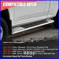 6.75 Flat Running Board for Silverado Sierra 1500 2500/3500HD Regular Cab 07-19