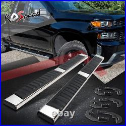 6.75 Flat Running Boards for Chevy Silverado GMC Sierra Extended Cab 2019-2023