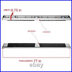 6.75 Flat Running Boards for Chevy Silverado GMC Sierra Extended Cab 2019-2023