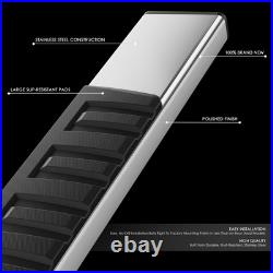 6.75 Side Step Bar Running Boards for 07-19 Chevy Silverado Regular Cab 2-Door