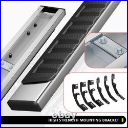6.75 Side Step Bar Running Boards for Chevy Silverado GMC Sierra Ext Cab 19-25