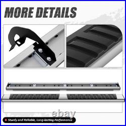 6.75 Side Step Bar Running Boards for Chevy Silverado GMC Sierra Ext Cab 19-25