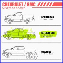 6.75 Side Step Bar Running Boards for Chevy Silverado GMC Sierra Ext Cab 19-25