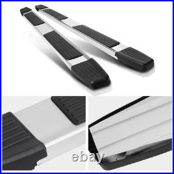 6 Aluminum Running Board Side Step Nerf Bar for 17-19 Silverado/Sierra Crew Cab