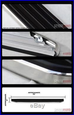 6 Aluminum Stainless Black/Chrome Trim Side Step Running Boards Vp 09+ Traverse