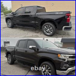 6 BLK Running Board FOR 19-26 Silverado/Sierra Crew Cab Side Step Nerf Bar H