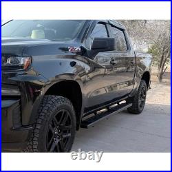 6 BLK Running Board FOR 19-26 Silverado/Sierra Crew Cab Side Step Nerf Bar H
