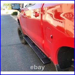 6 BLK Running Board FOR 19-26 Silverado/Sierra Crew Cab Side Step Nerf Bar H