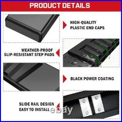 6 BLK Running Board FOR 19-26 Silverado/Sierra Crew Cab Side Step Nerf Bar H