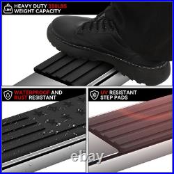6 Chrome Running Board Side Step Nerf Bar For 07-19 Silverado Sierra Crew Cab