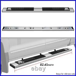 6 Chrome Running Board Side Step Nerf Bar For 07-19 Silverado Sierra Crew Cab