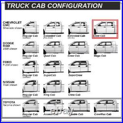 6 Chrome Running Board Side Step Nerf Bar For 07-19 Silverado Sierra Crew Cab