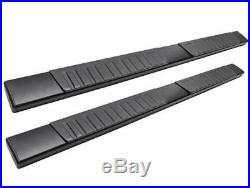 6 OE Aluminum Black Side Step Running Boards 01-19 Silverado Crew Cab Bar+Cover